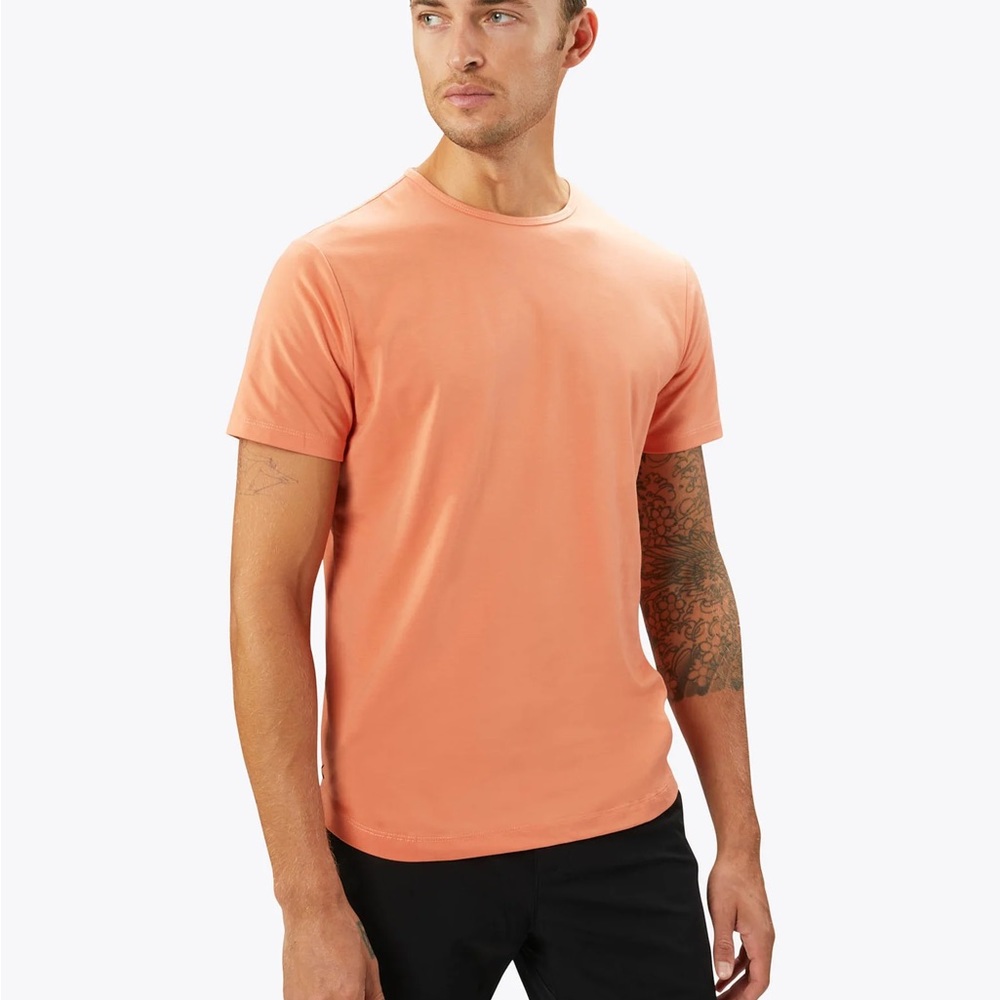 Cuts AO Curve Hem Tee Adobe Medium Orange